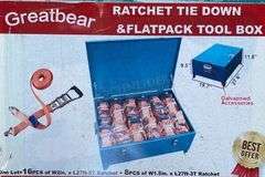 24 unused 27' ratchet straps in box