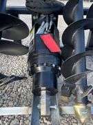 Unused skid steer auger w/ 3 augers
