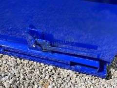 Unused 43" wide dumping hopper for forks