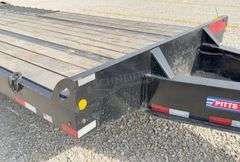 2022 Pitts 24.5' flatbed equipment trailer