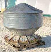 Circle K galvanized hog feeder