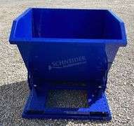 Unused 43" wide dumping hopper for forks