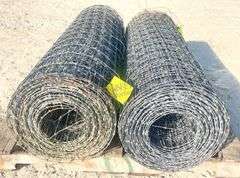 2- rolls of 48" woven wire fencing