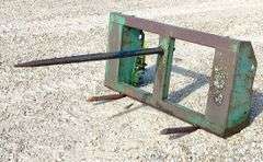 Balemaster quick attach bale spear for JD style quick attach