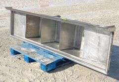 Stainless steel 90" wide 3-basin sink