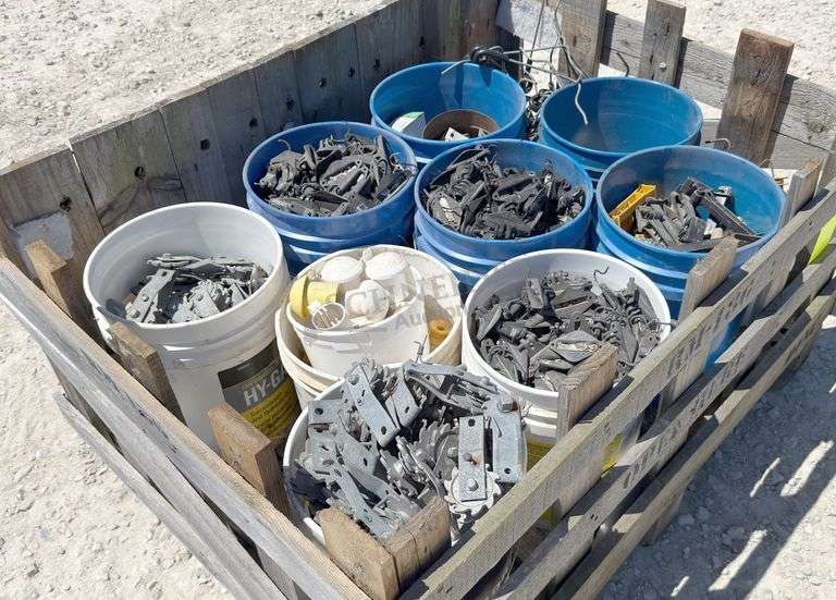 Group of used electric fence materials