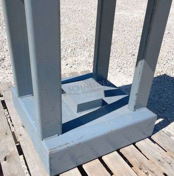 46" wide irregular shaped welding table