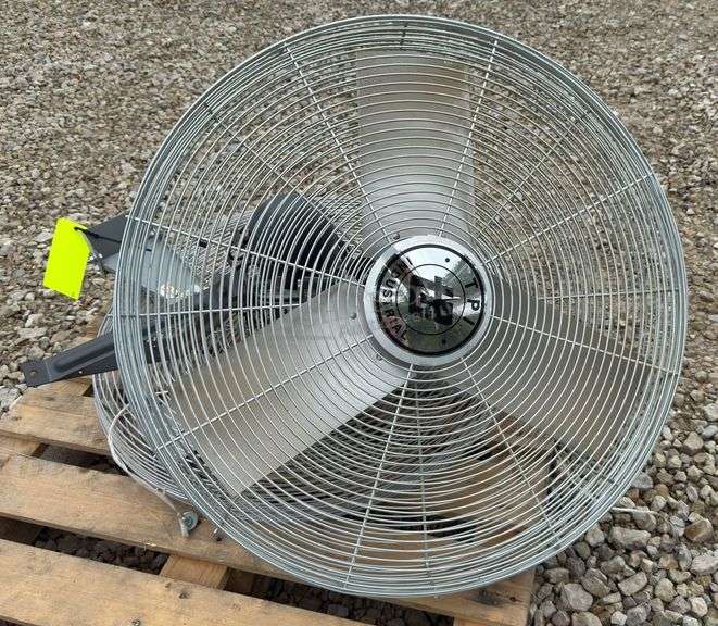 2- 30" wall mount electric fans, 110 volt