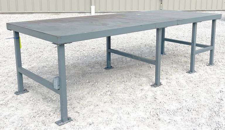 4'x10' steel work table
