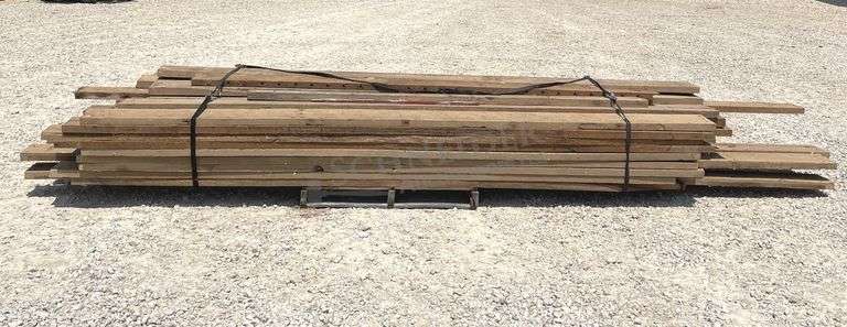 Group of rough cut oak 2"x8" up to 12' long