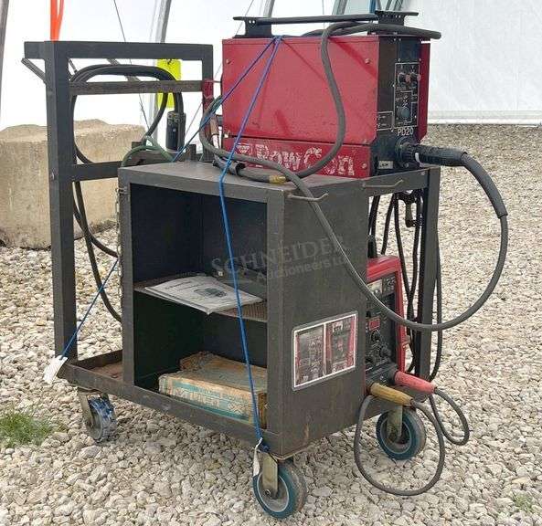 PowerCon PD20 mig welder on cart