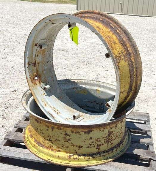 Pair of 10"x28" tractor rims
