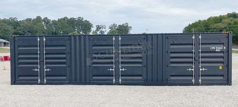 40' storage container w/ 3 side doors