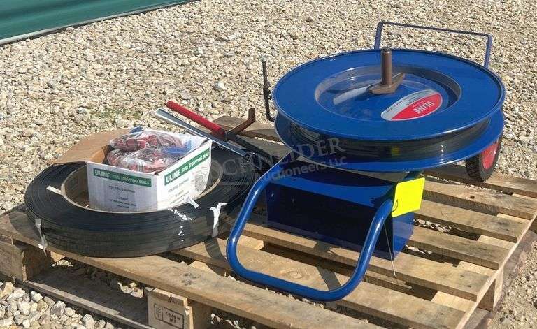 Uline banding machine w/ supplies