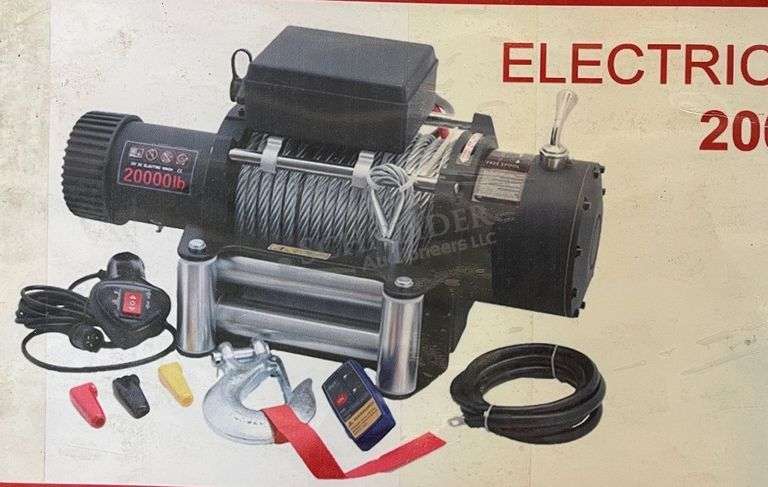 Unused 20,000 lb. electric winch
