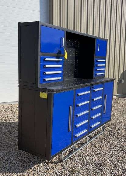 Unused 7' toolbox workbench w/ top