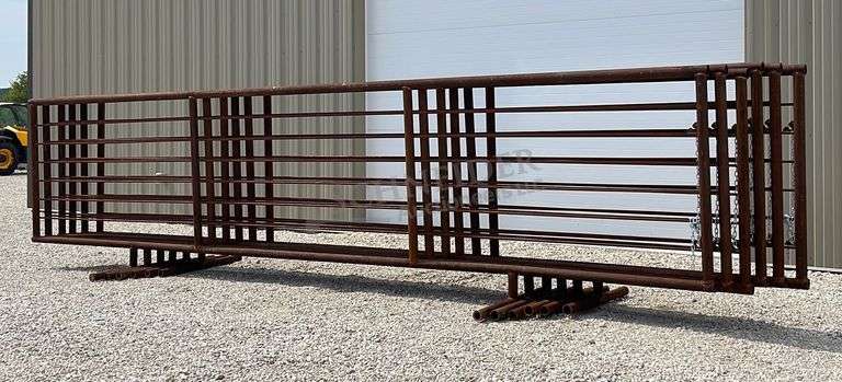 6- unused 24' freestanding corral panels