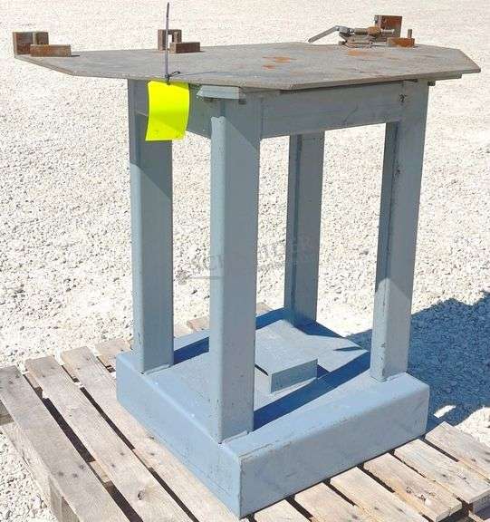 46" wide irregular shaped welding table