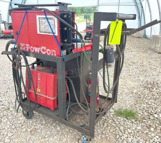 PowerCon PD20 mig welder on cart