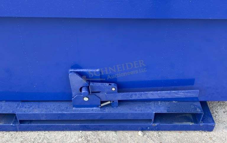 Unused 62" wide dumping hopper w/ fork pockets