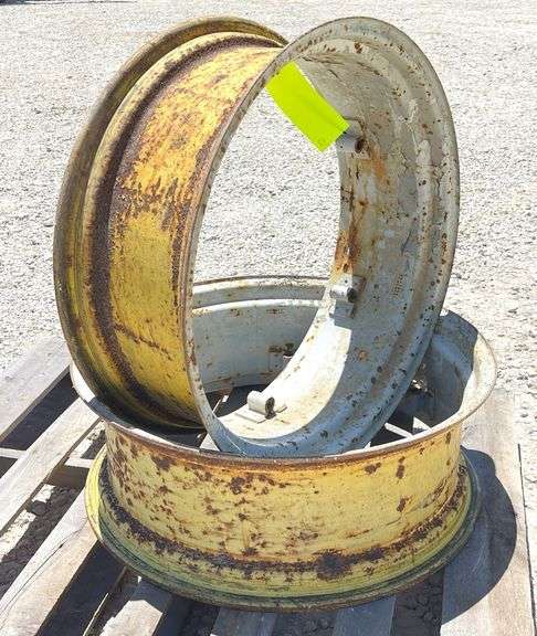Pair of 10"x28" tractor rims