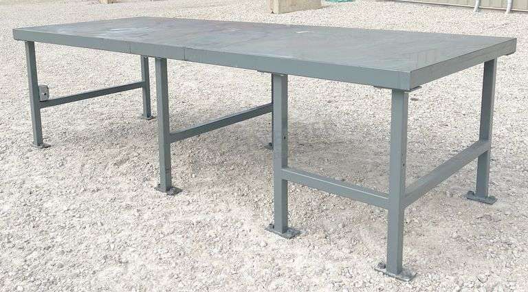 4'x10' steel work table