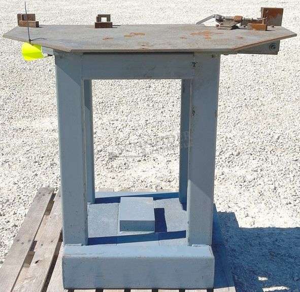 46" wide irregular shaped welding table