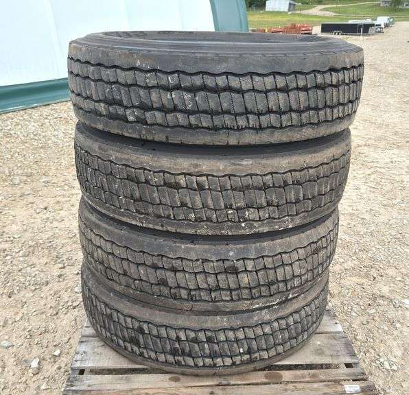4- 295/75R22.5 tires