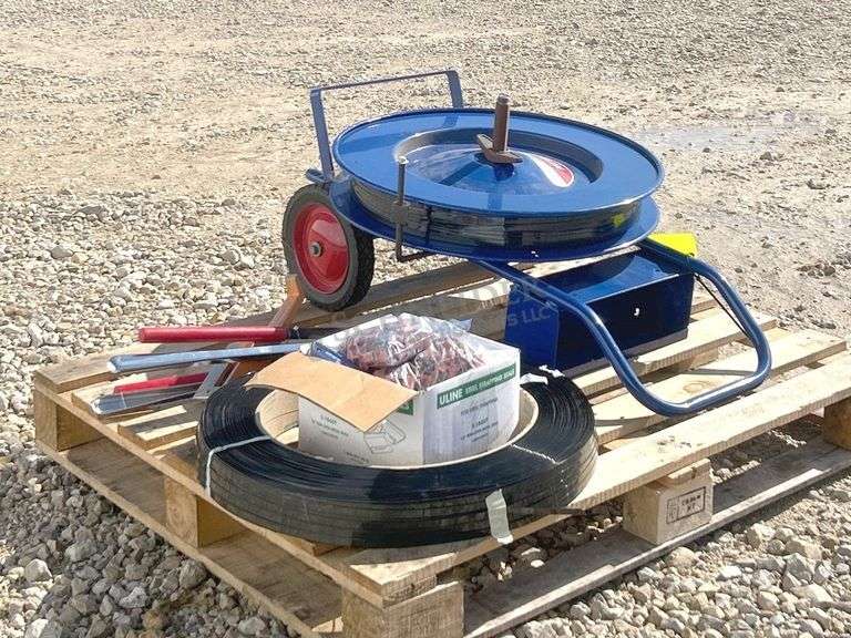 Uline banding machine w/ supplies