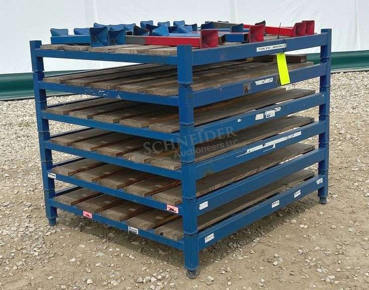 4'x42" steel shelf w/ adjustable shelf leg height