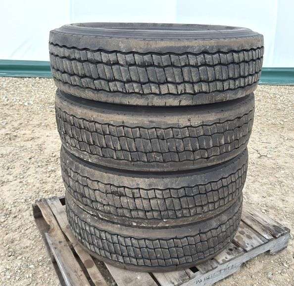 4- 295/75R22.5 tires
