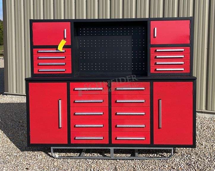 Unused 7' toolbox workbench w/ top