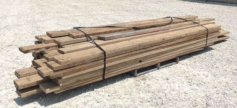 Group of rough cut oak 2"x8" up to 12' long