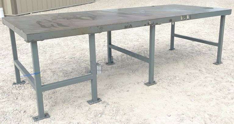 4'x10' steel work table
