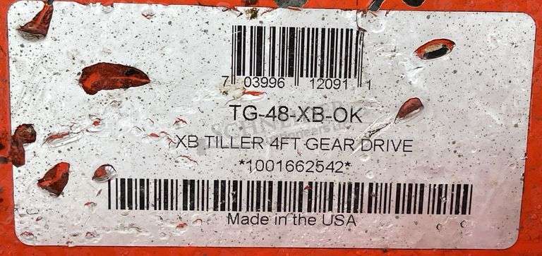 King Kutter XB 4' 3-point rotary tiller