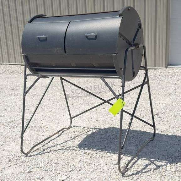 Garden Way spin composter on stand