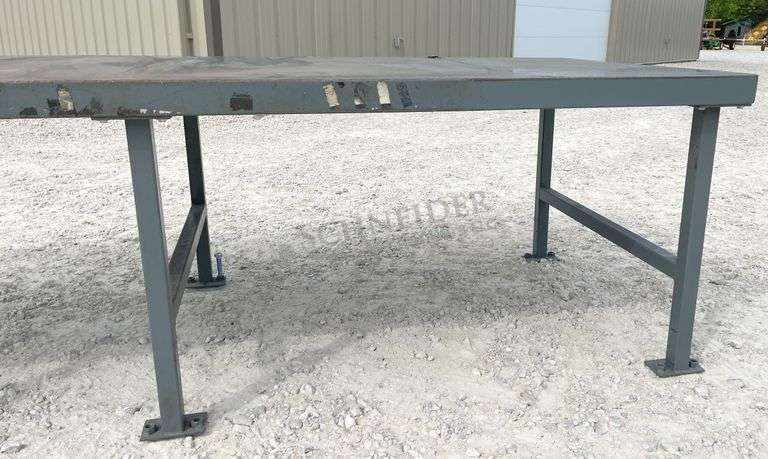 4'x10' steel work table