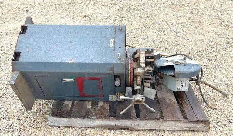 Optimum CS350 circular metal saw on stand
