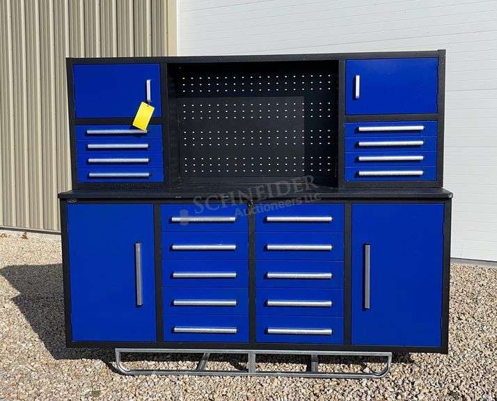 Unused 7' toolbox workbench w/ top
