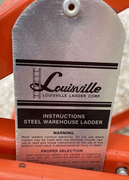 Louisville 5.5' rolling steel utility stairs