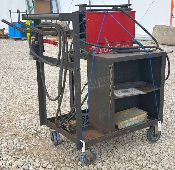 PowerCon PD20 mig welder on cart