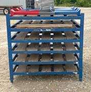 4'x42" steel shelf w/ adjustable shelf leg height