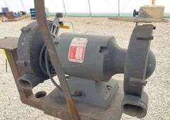 Dayton 8" commercial bench grinder on stand