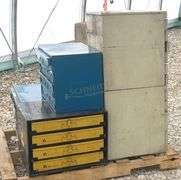 5 metal organizer bins w/ hardware