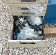 5 metal organizer bins w/ hardware