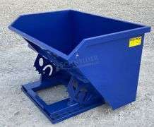 Unused 62" wide dumping hopper w/ fork pockets