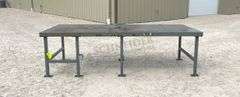4'x10' steel work table