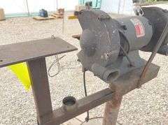 Dayton 8" commercial bench grinder on stand