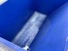 Unused 62" wide dumping hopper w/ fork pockets