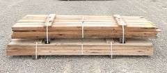 Group of rough sawn 1" thick white oak lumber up to 9' long